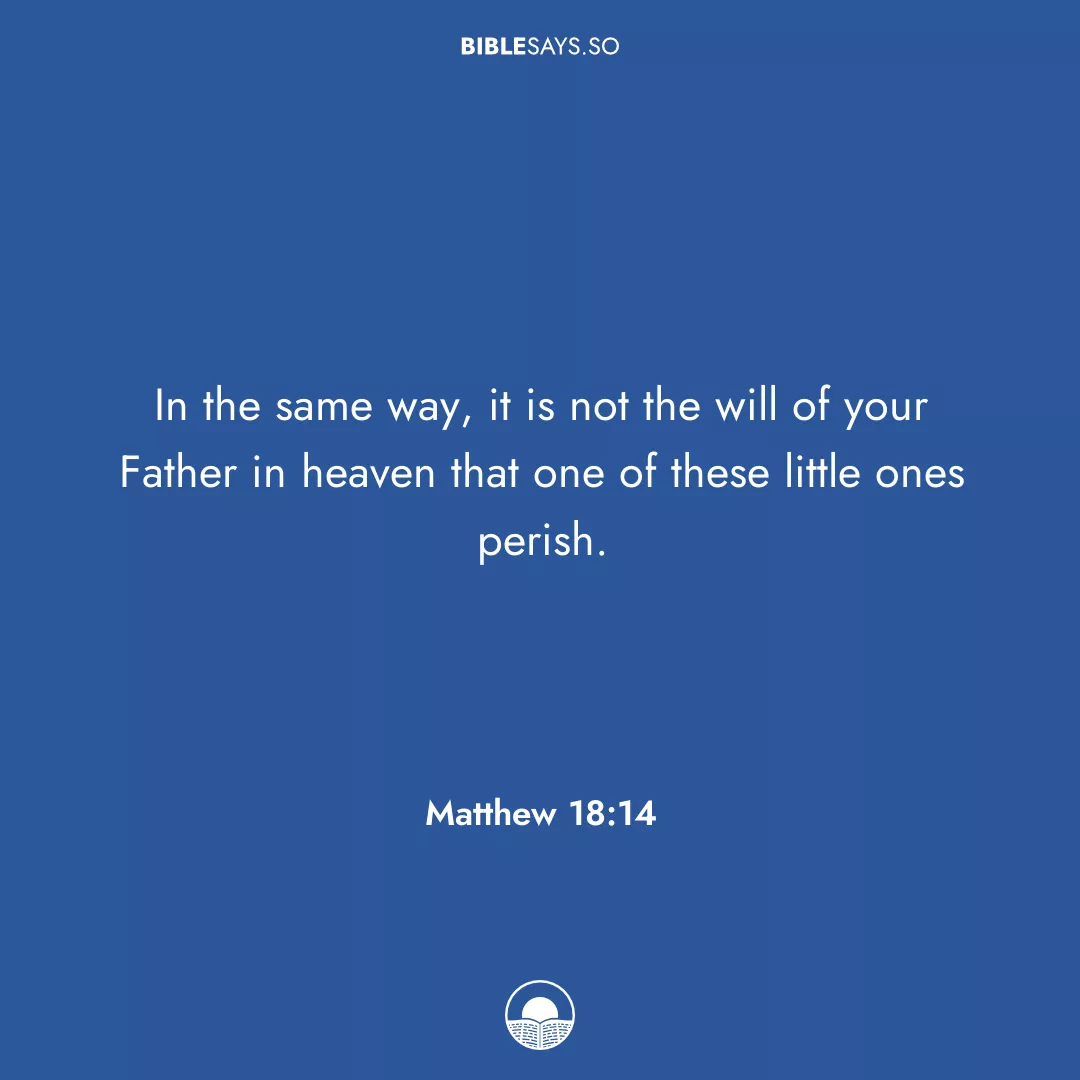 Matthew 18:14