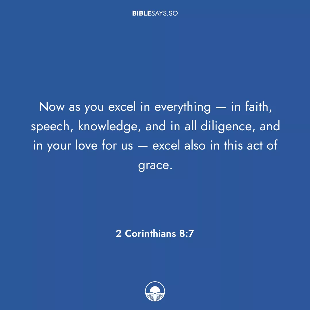 2 Corinthians 8:7