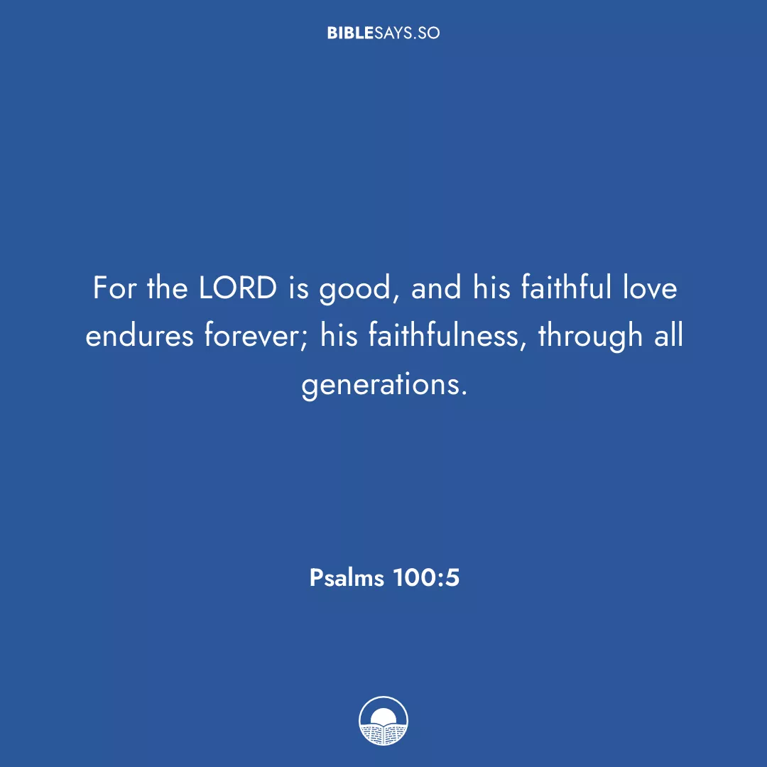 Psalms 100:5